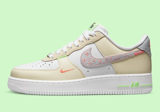 Nike Darns Their Latest Air Force 1 With Neon Threads