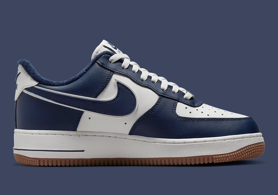 Navy and white deals air force ones