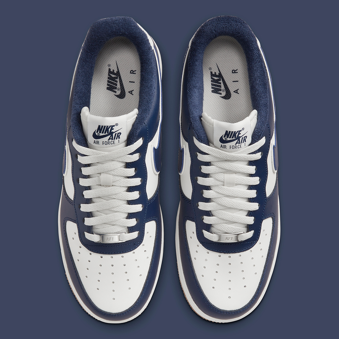 Nike Air Force 1 Navy White Gum DQ7659-101 | SneakerNews.com