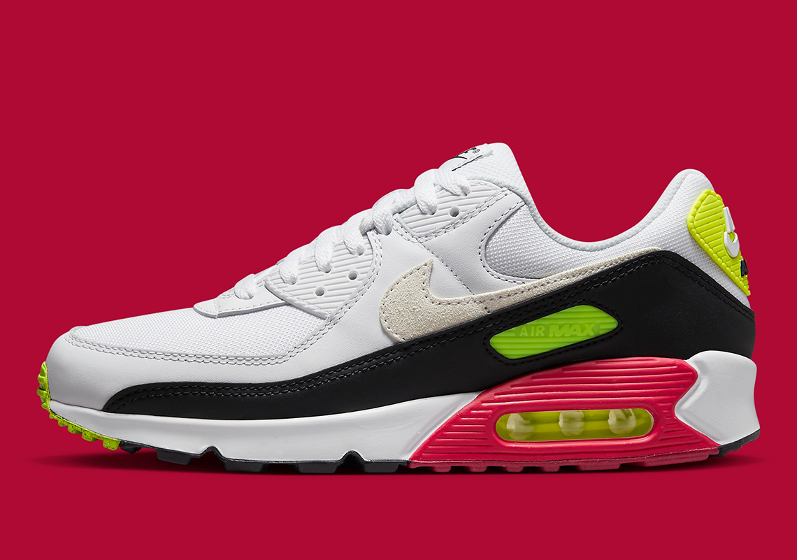 "Volt" And "Rush Pink" Outfit This Latest Nike Air Max 90
