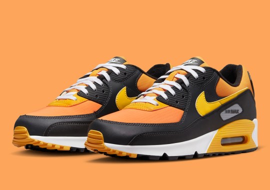 This Ripstop-Accented Nike Air Max 90 “Kumquat” Leans Halfway Into Fall