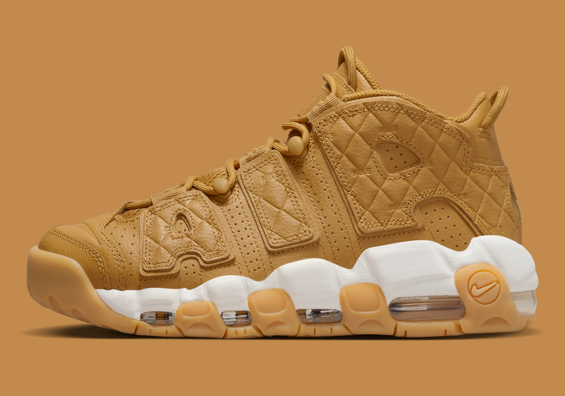 Nike Air More Uptempo Quilted Wheat Dx3375 700 4