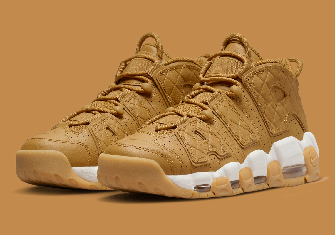 Nike Air More Uptempo Quilted Wheat Dx3375 700 5