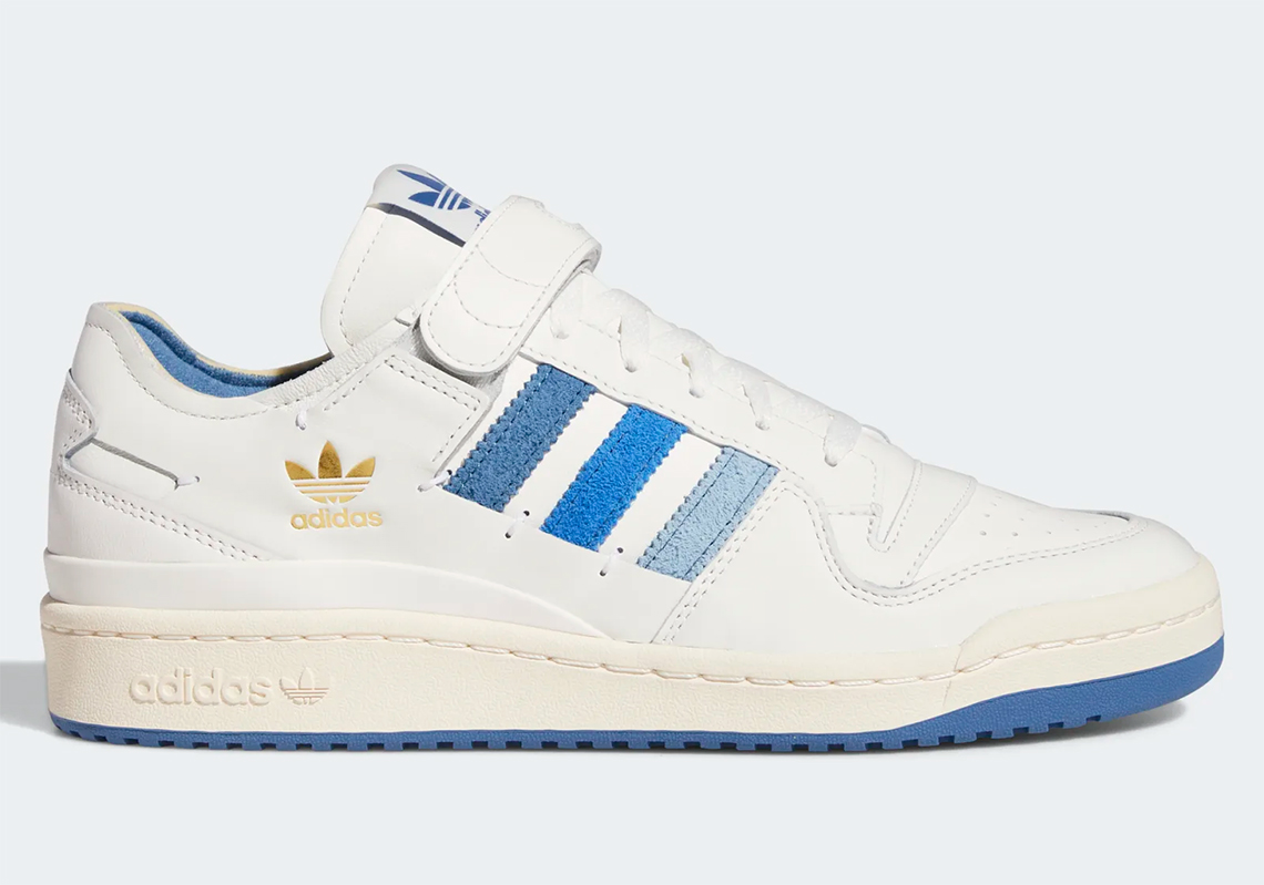 blue and white adidas