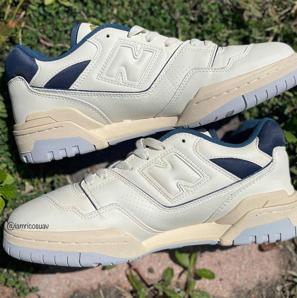 new balance 550 navy gold