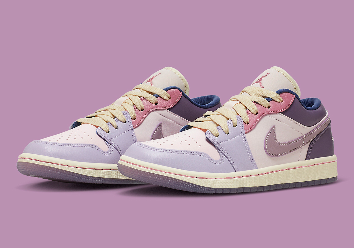 pink and purple jordans