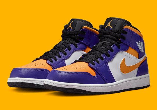 Official Images Of The Air Jordan 1 Mid "Lakers"