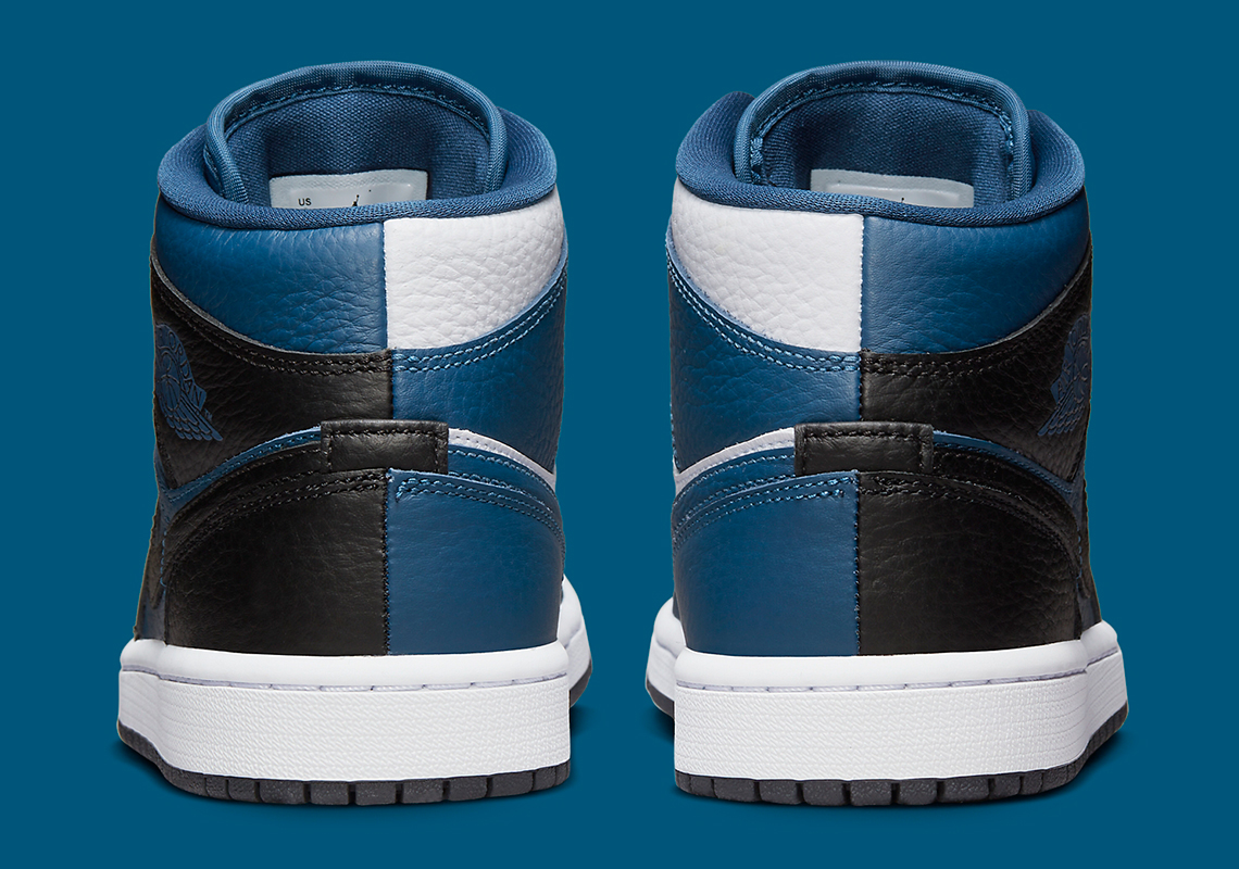 Air Jordan 1 Mid Se Split Blue Black White Dr0501 401 6