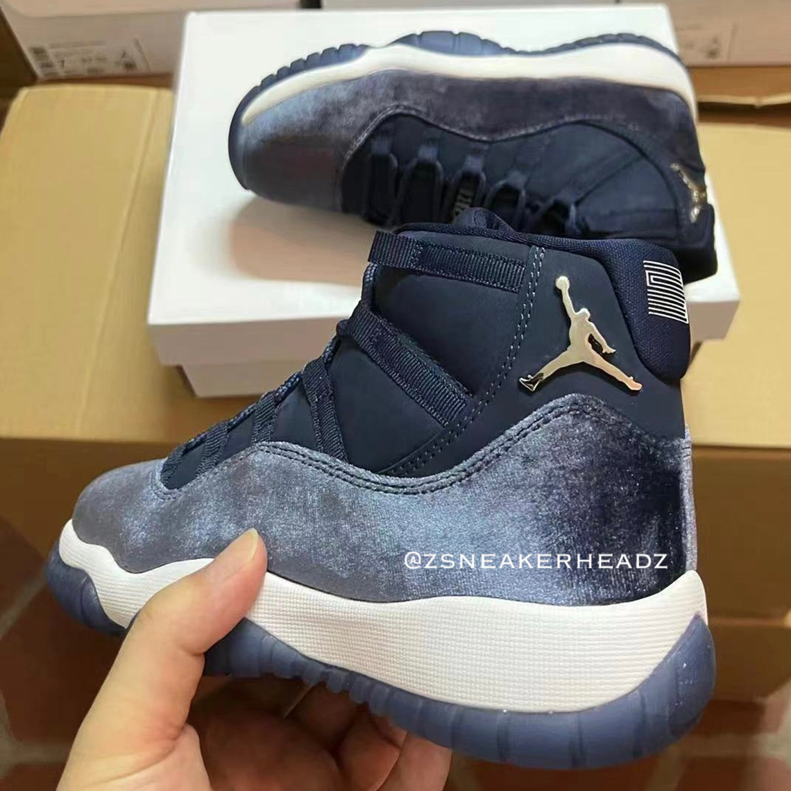 navy blue and yellow jordans