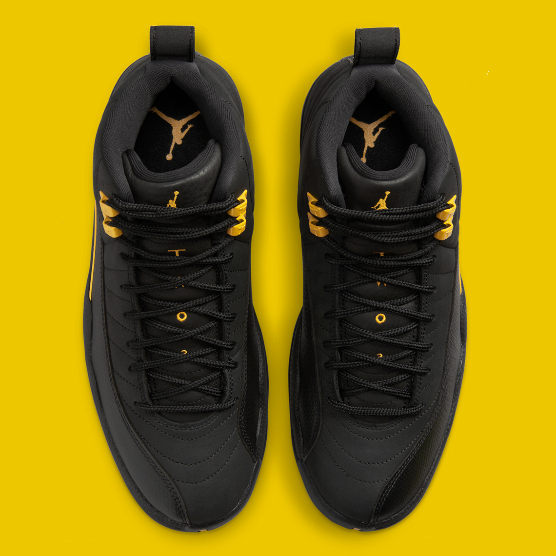 yellow and black jordan 12