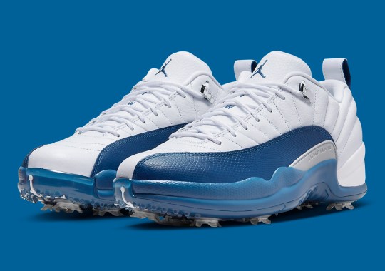 Official Images Of The Air Jordan 12 Golf “French Blue”