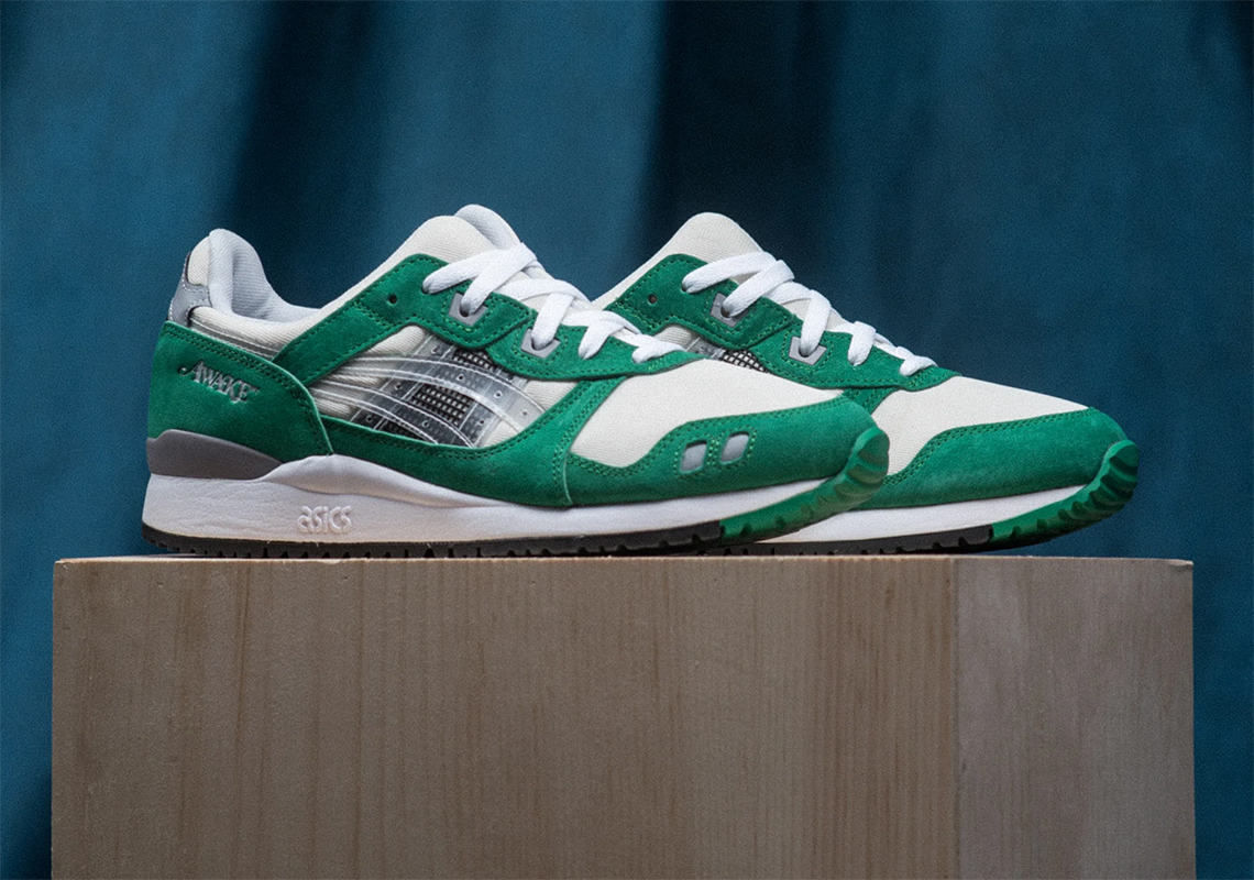 awake asics gel lyte 3 green store list