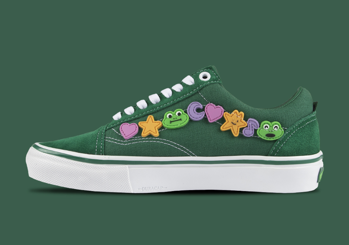 Frog Skateboards Vans Partners Old Skool Green Vn0a5fcbgrn1 2