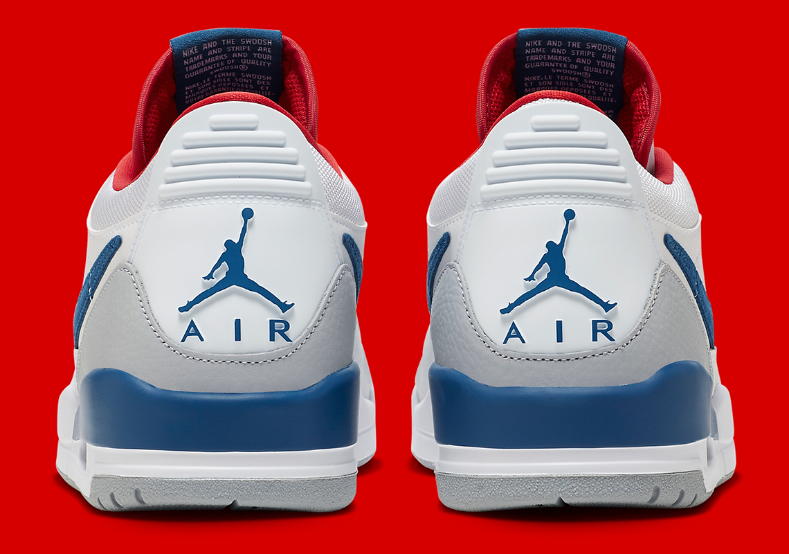 jordan white red blue