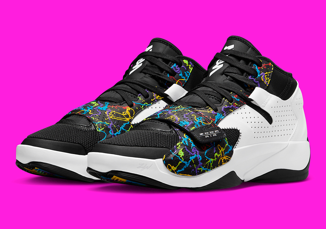 jordan zion 2 black white multi color do9068 003 3