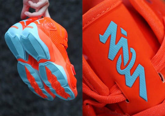 Vibrant Orange And Icy Blue Cascade Over The Jordan Zion 2