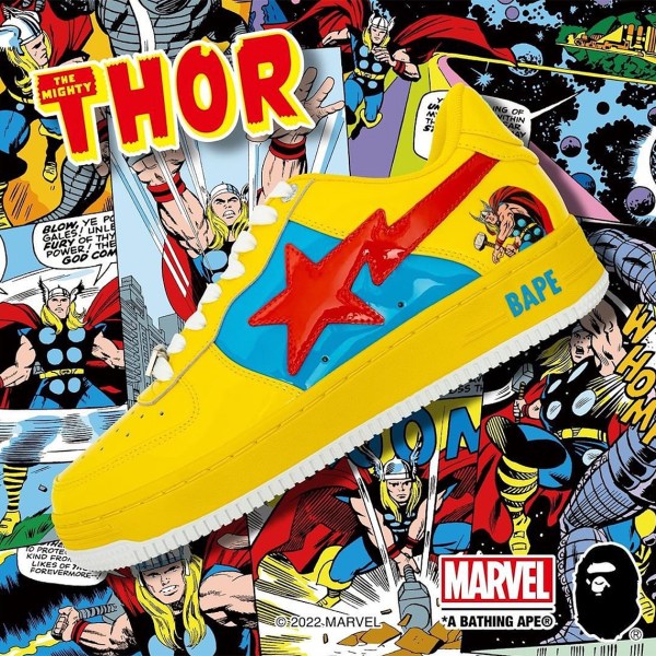 Marvel x A BATHING APE BAPE STA Collection | SneakerNews.com