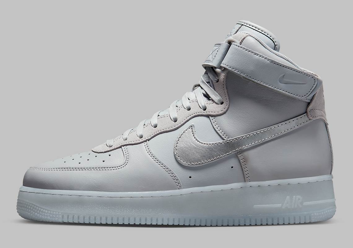 Nike Air Force 1 High grey Volt Sneakers in Gray for Men