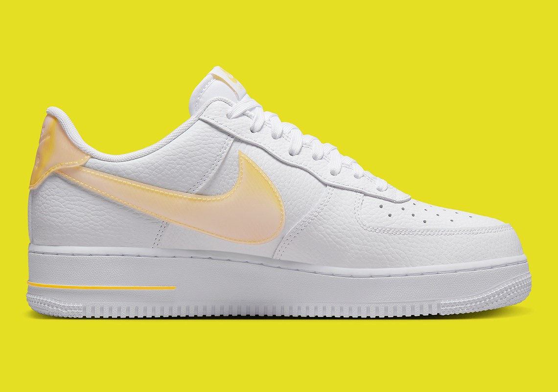 Nike Air Force 1 Low Jumbo Swoosh Yellow DV3505-101 | SneakerNews.com