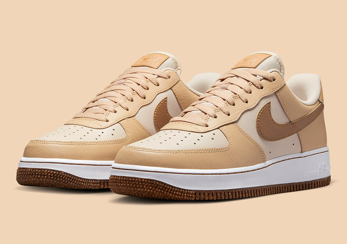 Nike Air Force 1 Low Pearl White Sesame Ale Brown DQ7660-200