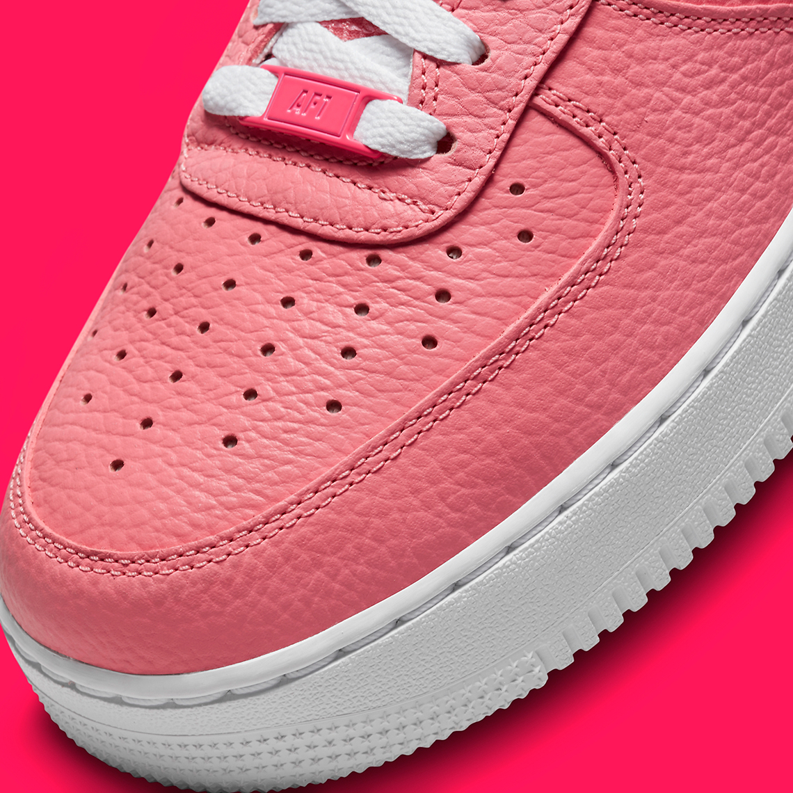nike naive air force 1 low pink tumbled leather DZ4861 600 7