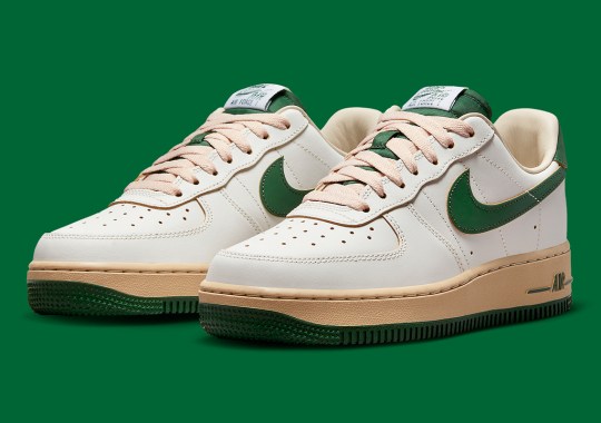 Nike Adds An Aged Look And Feel To The Air Force 1 Low “Gorge Green”