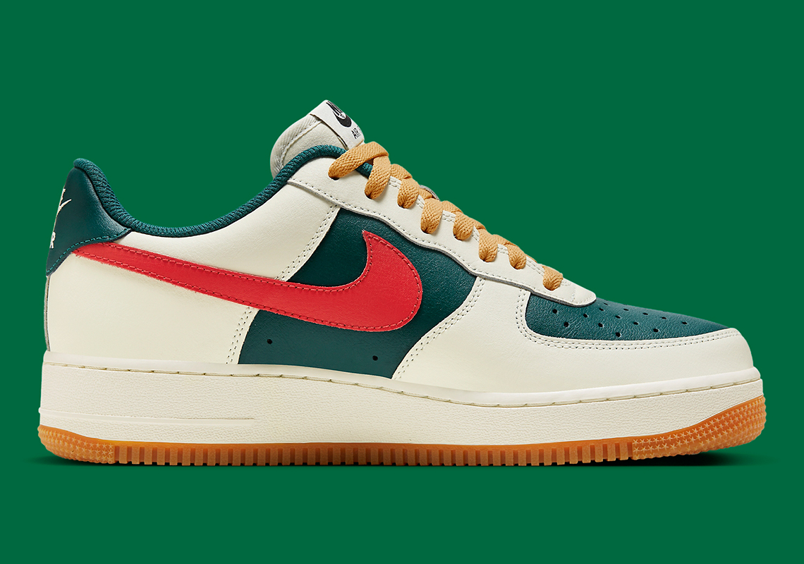 Nike Air Force 1 Low Sail Green Red Fd9063 163 2
