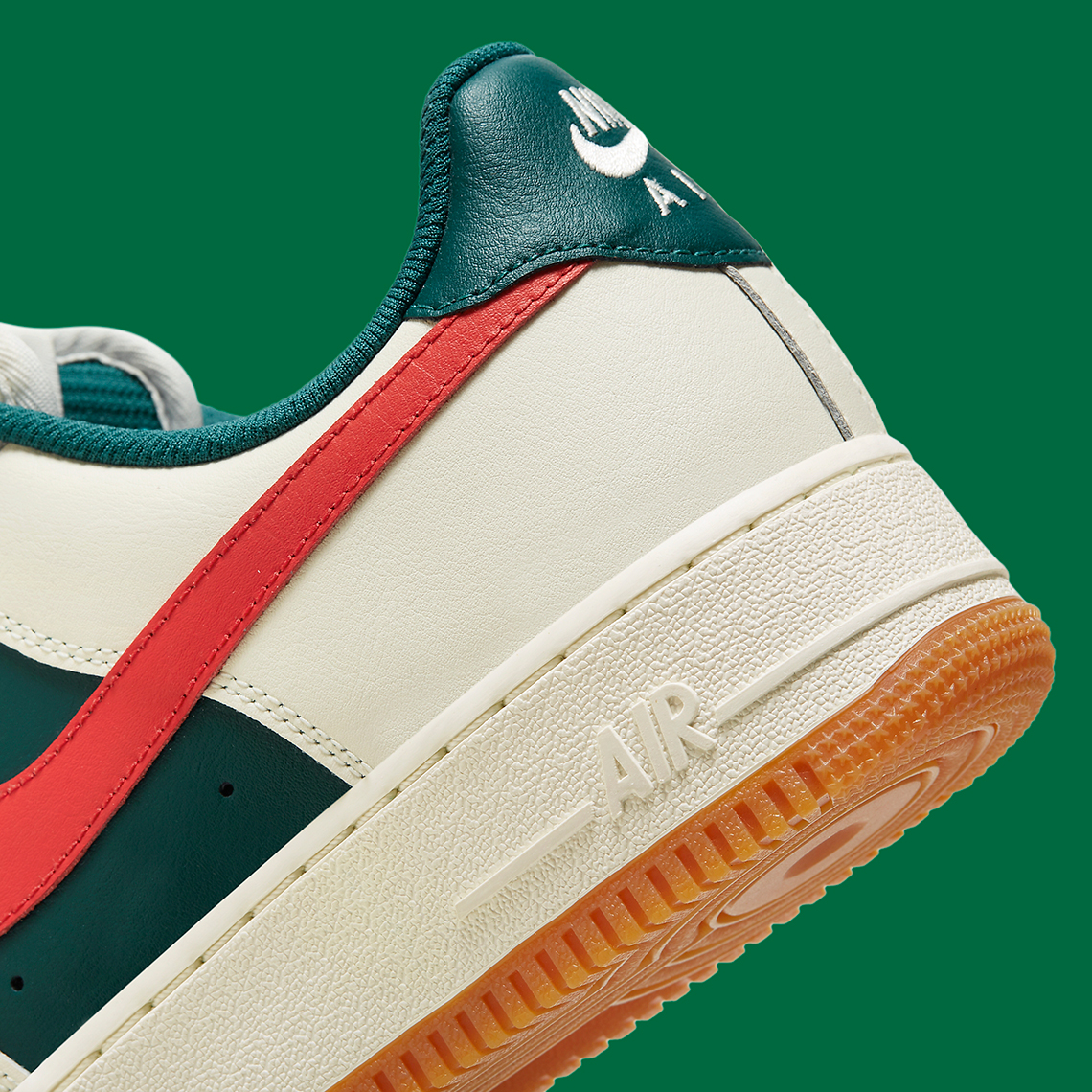 Nike Air Force 1 Low Sail Green Red Fd9063 163 6