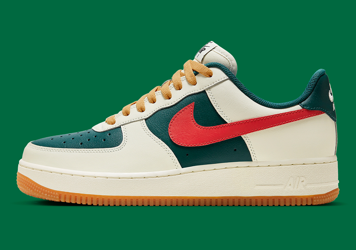 Nike Air Force 1 Low Sail Green Red Fd9063 163 7