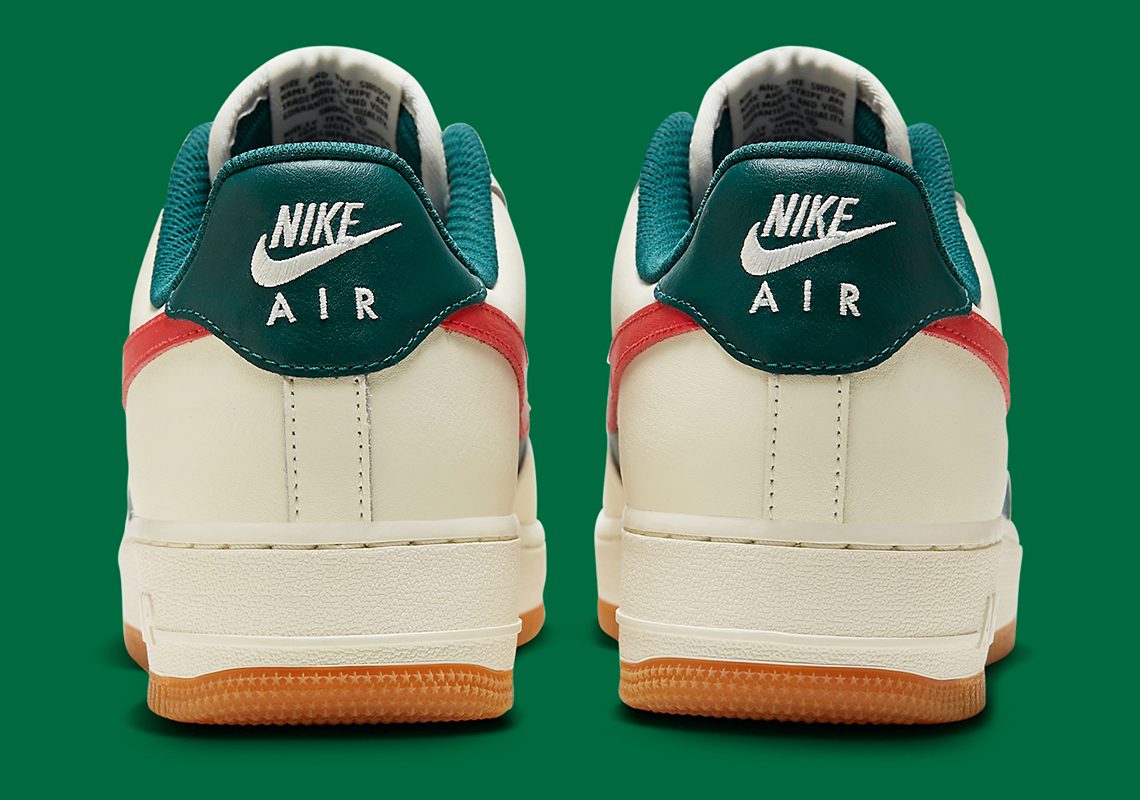 Nike Air Force 1 Low Sail Green Red Fd9063 163 8