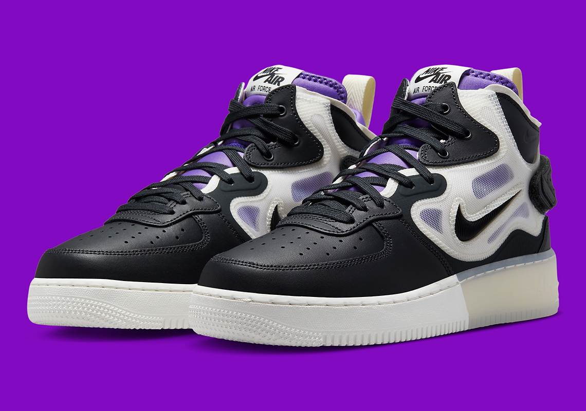 Nike Air Force 1 Mid React Black/Purple DQ1872-001