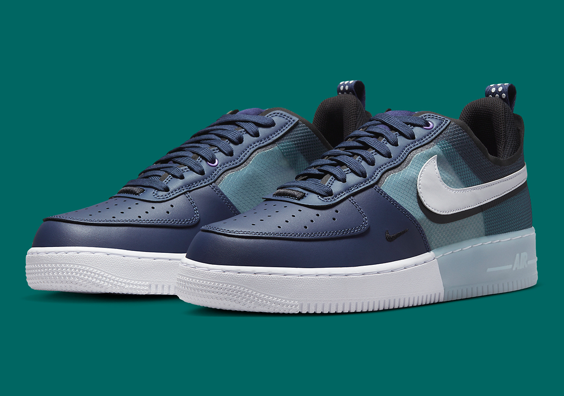 Navy And Teal Color Up The Nike Air Force 1 React