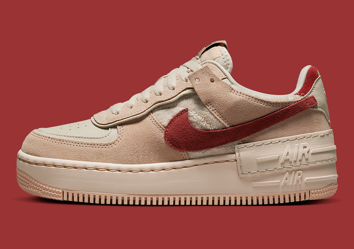 The Nike Air Force 1 Shadow Combines A “Mars Yard” Look With Plush Materials