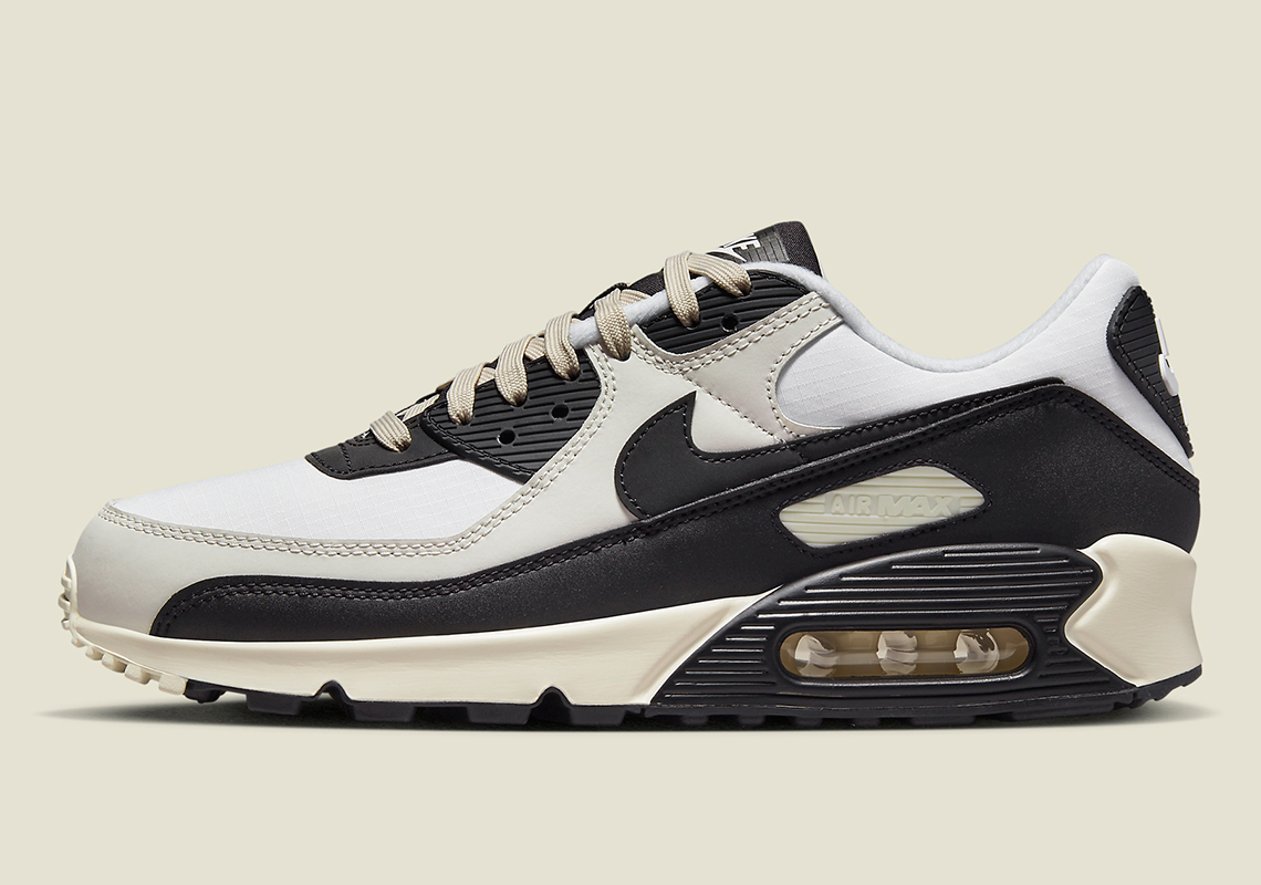 nike air max 90 white black phantom coconut milk dq8974 100 1