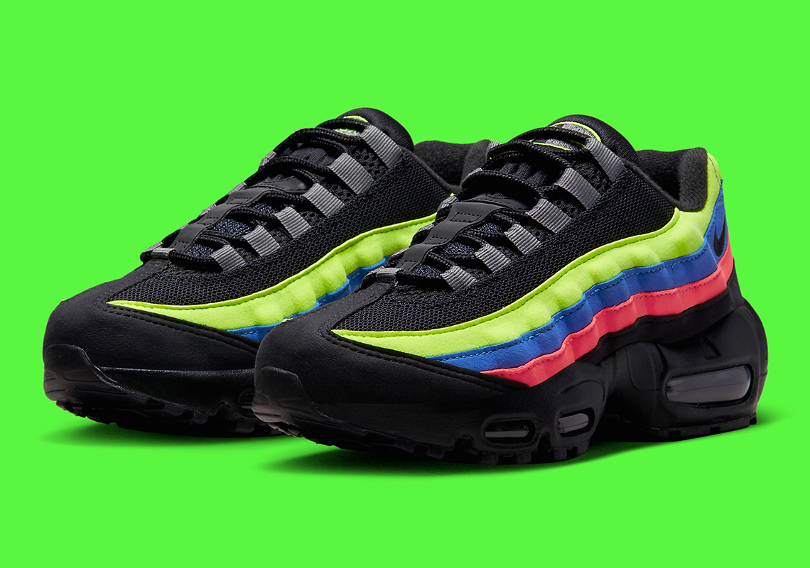 Abnormal Antecedent yawning Nike Air Max 95 GS Black Neon Multi-Color DZ5635-001 | SneakerNews.com