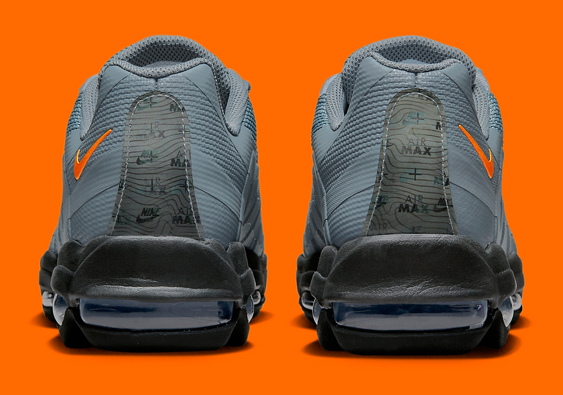 nike air max 95 ultra grey black orange dx2658 002 3