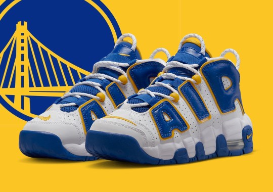 The GS Nike Air More Uptempo Celebrates The Golden State Warriors