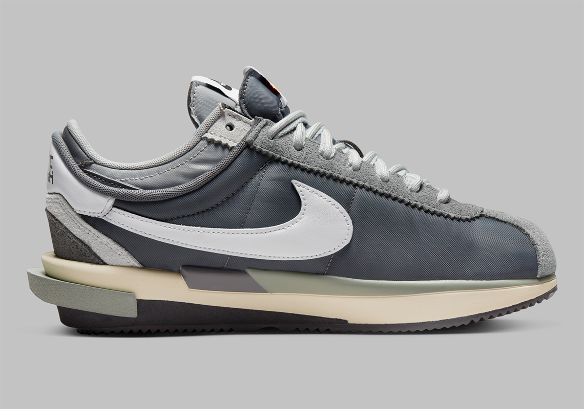 Nike Cortez Sacai Grey White Dq0581 001 3