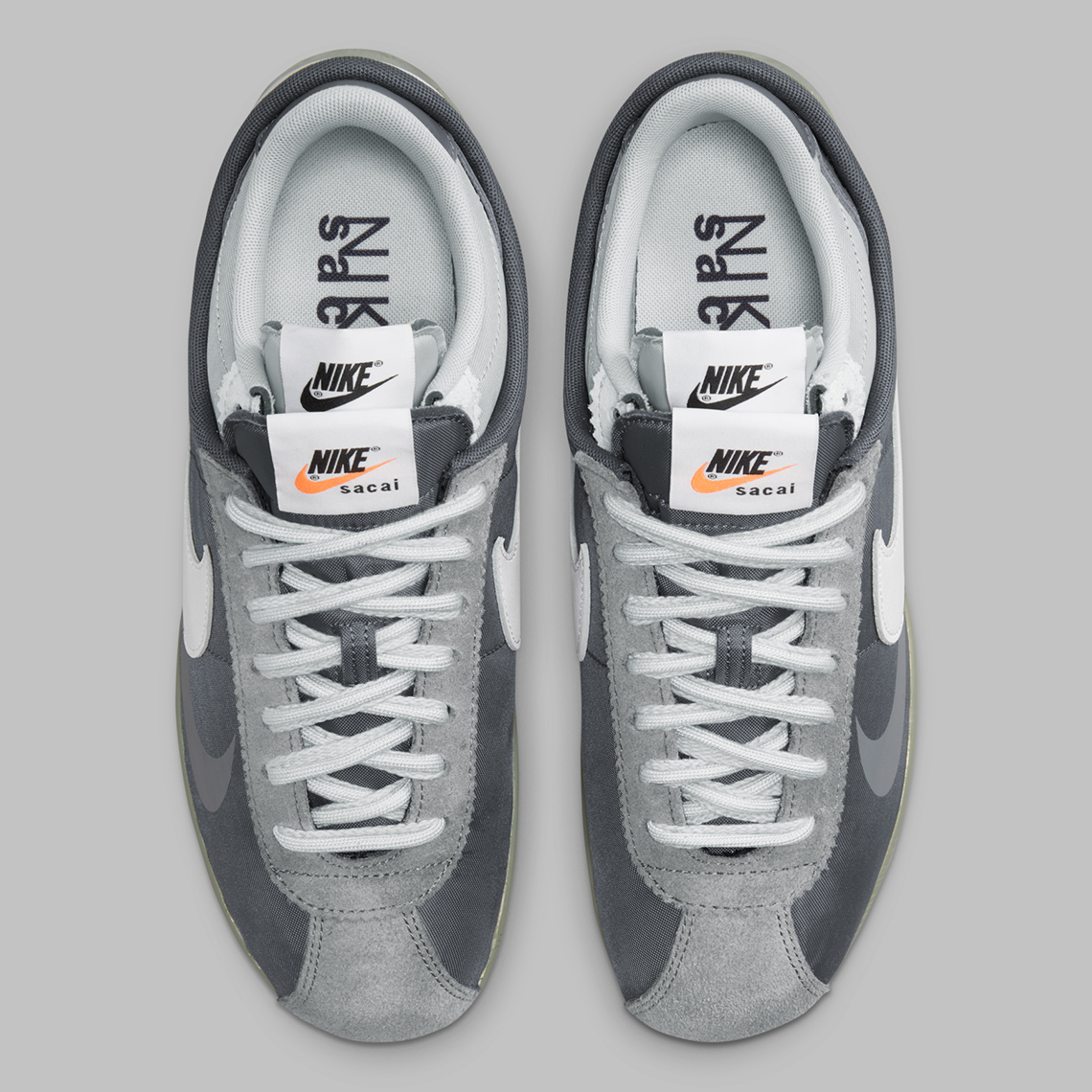 Nike Cortez Sacai Grey White Dq0581 001 4