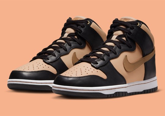 Nike Pairs Black With Elegant Vachetta Tan On The Dunk High LXX