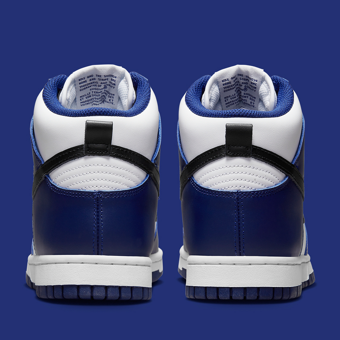 Nike Dunk High Womens Navy Black White Dd1869 400 2