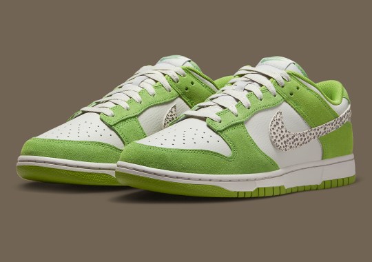 Safari Patterns Appear On The Nike Dunk Low "Chlorophyll"