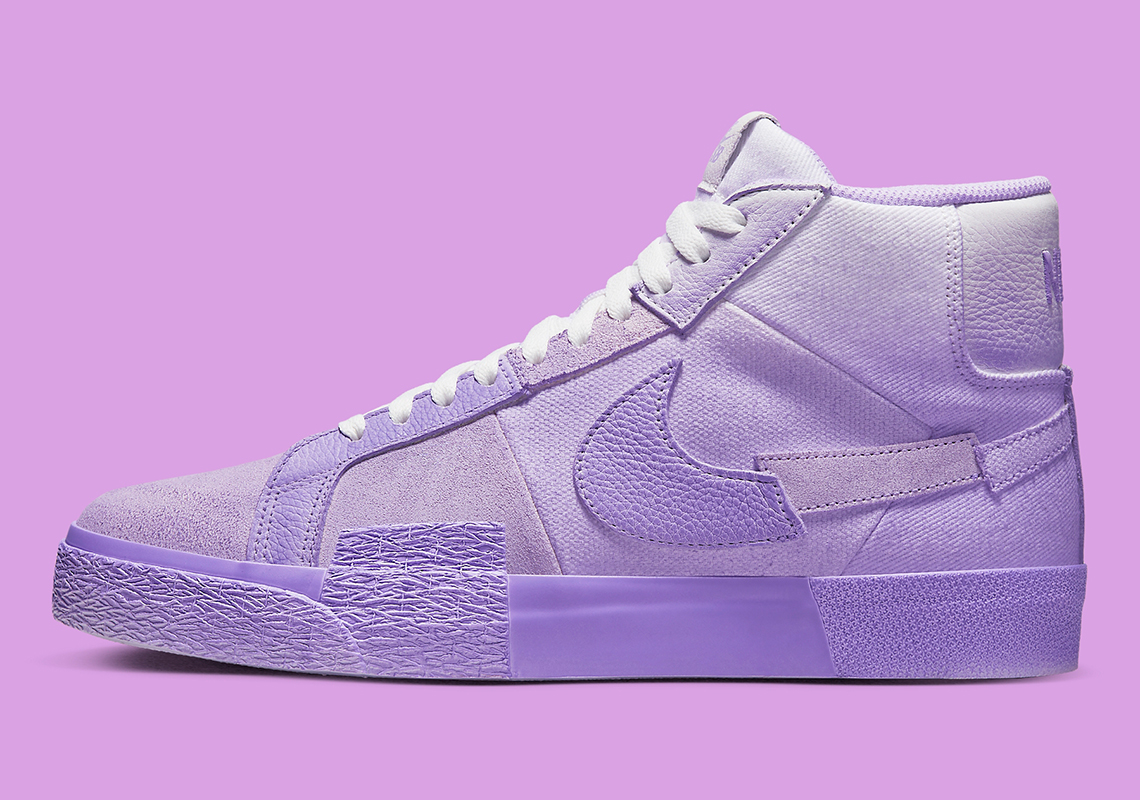 Nike Sb Blazer Mid Edge Lilac White Dr9087 555 7