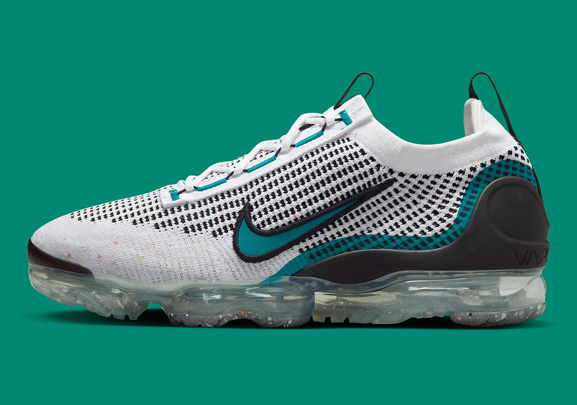 Nike Vapormax Flyknit 2021 'White/Teal' DQ3974-100