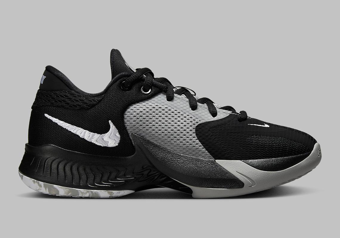 nike zoom freak 4 black white light smoke grey DJ6149 001 6