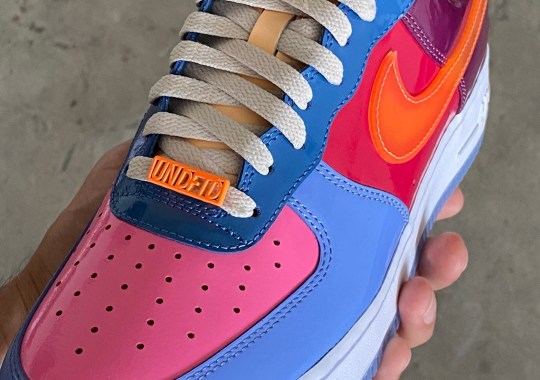 Undefeated And Nike Join Forces On A Multi-Colored Air Force 1 Low In Patent Leather