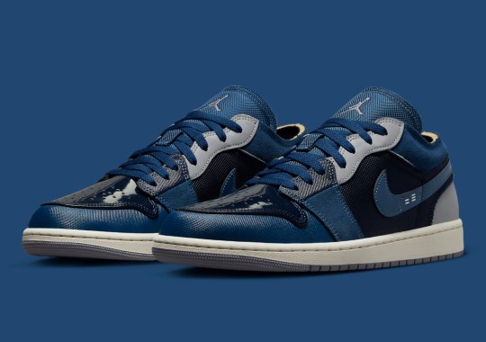Hits Of Navy Take Over The Latest Air Jordan 1 Low Craft