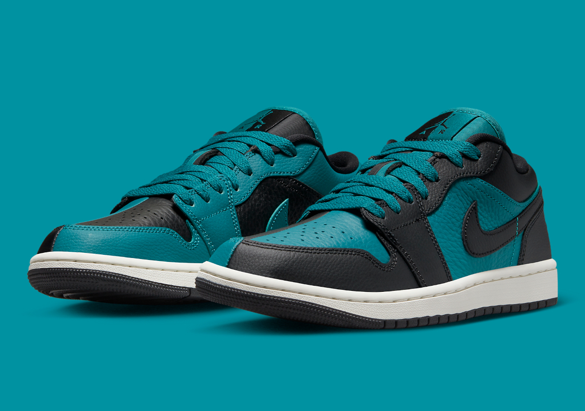 "Bright Spruce" And "Black" Share The Next Air Jordan 1 Low Split