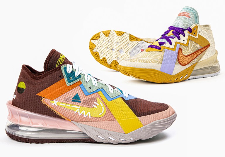 Lebron 18 X Mimi Plange Low Sz 9 (Never Worn) Nike LeBron 18 Low x Mimi Plange Higher Learning CV7562-102  main image 3