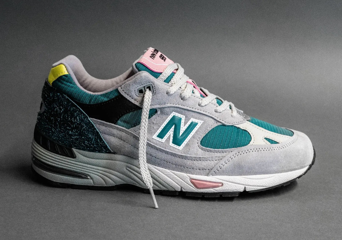 The New Balance 991 Makes A Late Summer Appearance With Teal And Pink Accents